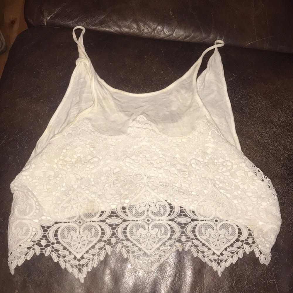 Cute lace crop top